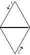 Bild på förvisande saturnushexagram i väst